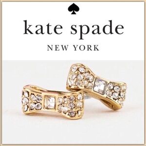 KATE SPADE GOLD BOW PIERCED EARRINGS